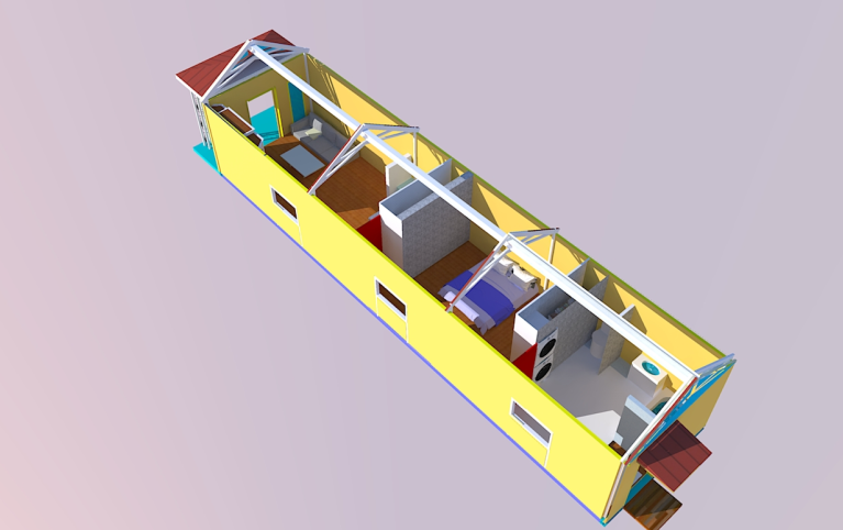 Bird's Eye View - Back to Front