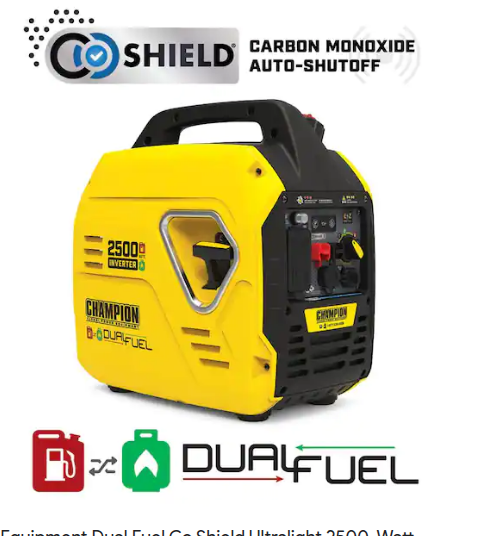 US - Small 1–2 kW Generator (Gasoline or Propane)