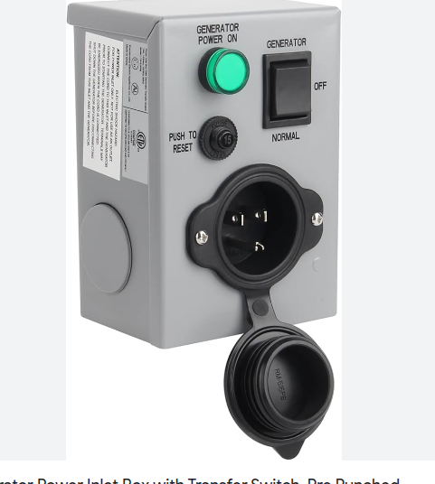 US - Generator Inlet and Switching Gear